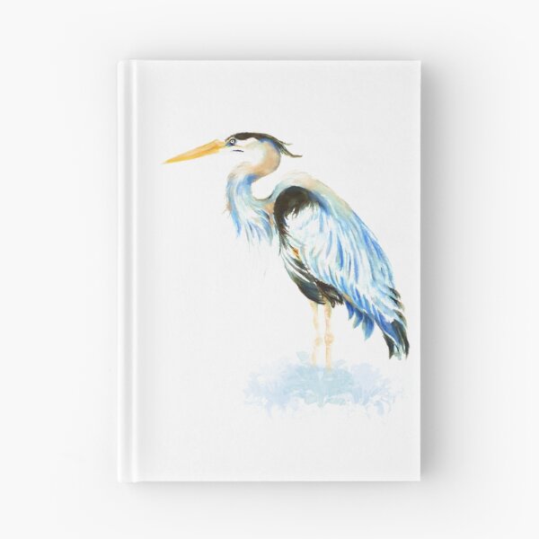 Item preview, Great Blue Heron Watercolor Bird Art designed and sold by countrymouse.
