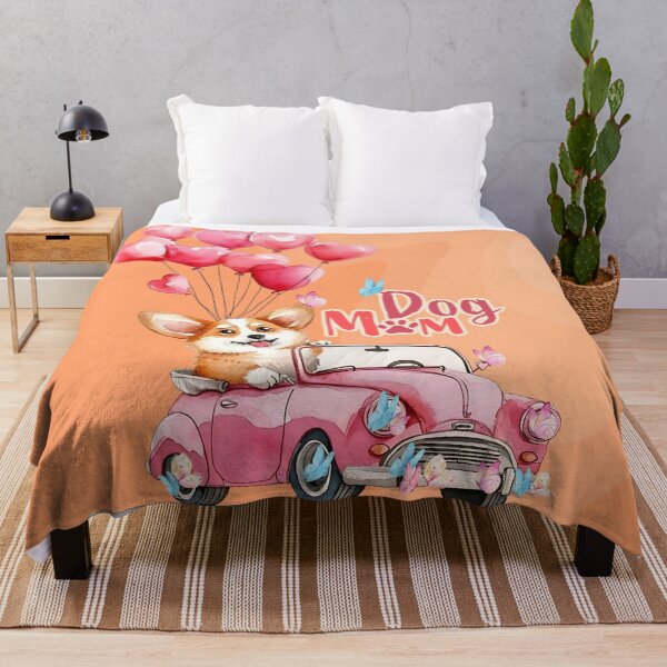 Item preview, Dog Mom Adventures – Corgi in a Pink Convertible designed and sold by sneidere9dace.