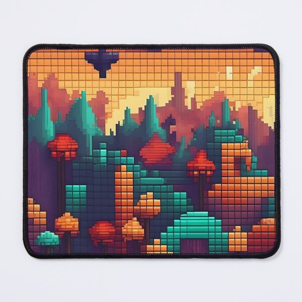 Item preview, Pixelated Countryside Abstract Art designed and sold by Esterlane.