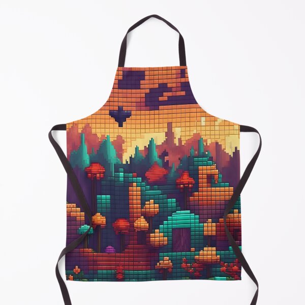 Item preview, Pixelated Countryside Abstract Art designed and sold by Esterlane.