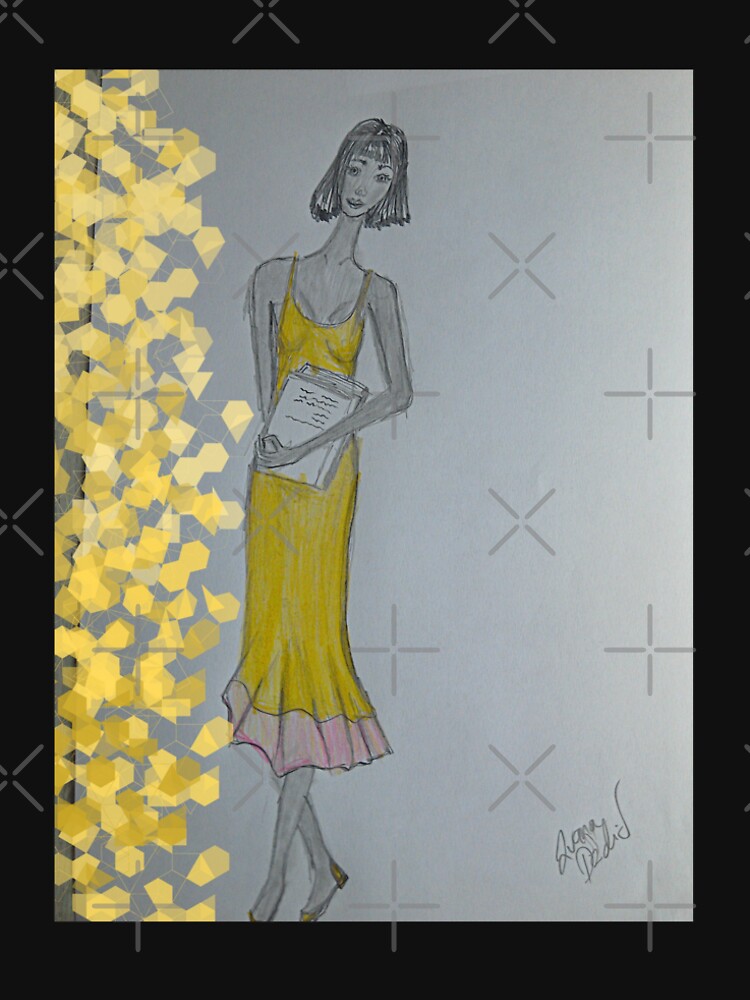 Book worm girl in a yellow dress by IvanaKada