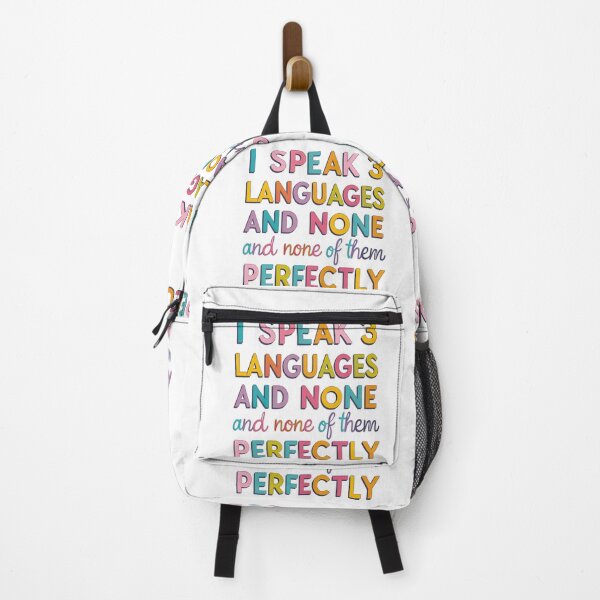 Item preview, I Speak 3 Languages and None Perfectly  designed and sold by SINTAPUJOS.