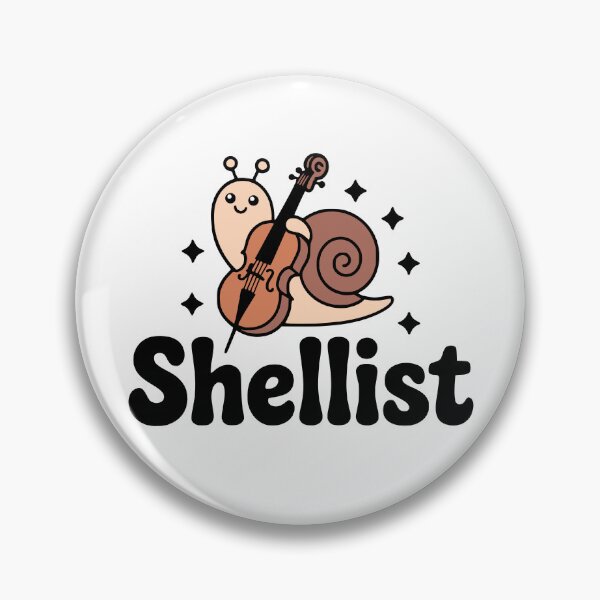 Item preview, Shellist! Cute Snail Cello Pun designed and sold by PMCreative.