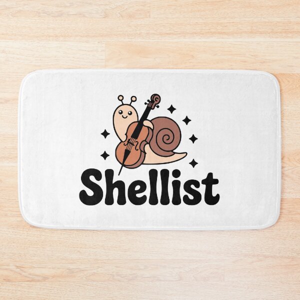 Item preview, Shellist! Cute Snail Cello Pun designed and sold by PMCreative.