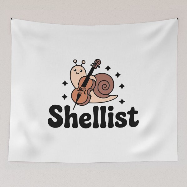 Item preview, Shellist! Cute Snail Cello Pun designed and sold by PMCreative.