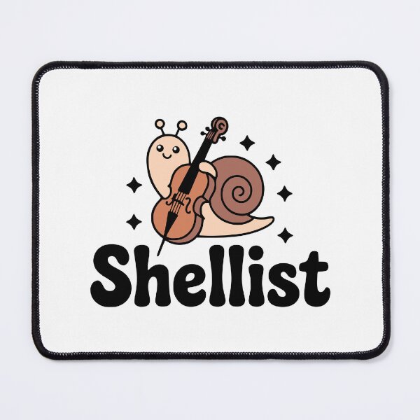 Item preview, Shellist! Cute Snail Cello Pun designed and sold by PMCreative.