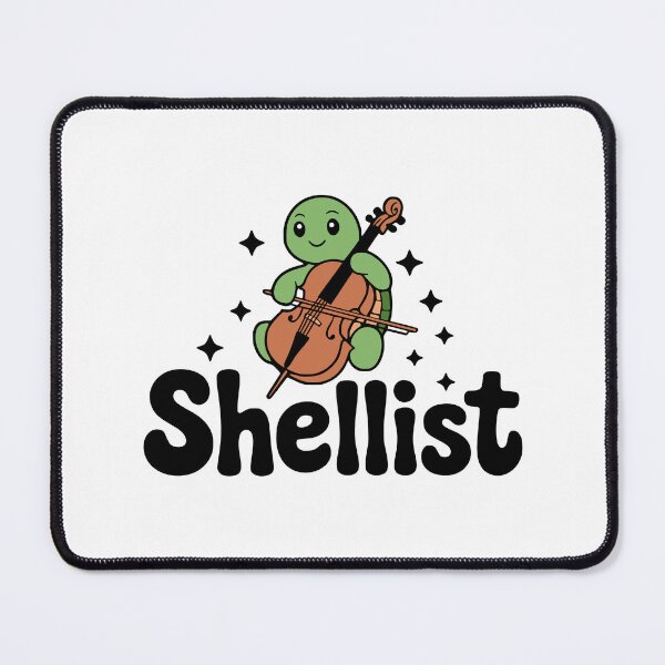 Item preview, Shellist! Cute Turtle Cello Pun designed and sold by PMCreative.