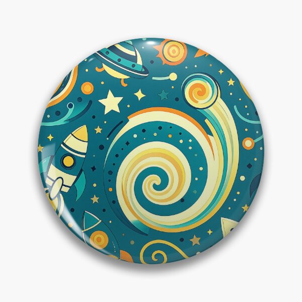 Item preview, Rockets Spaceships and Stars Pattern designed and sold by ArtFactoryAI.