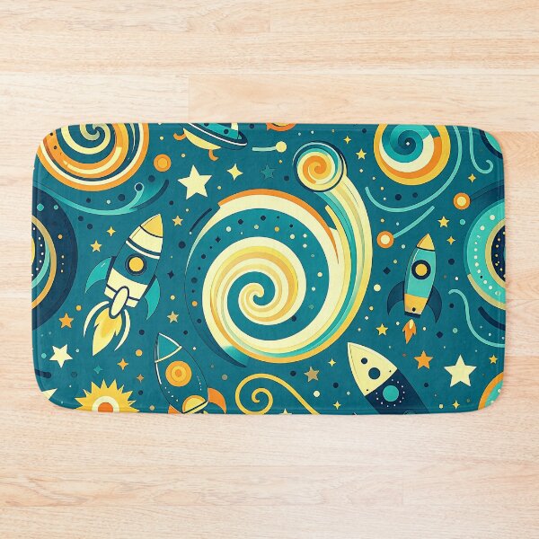 Item preview, Rockets Spaceships and Stars Pattern designed and sold by ArtFactoryAI.
