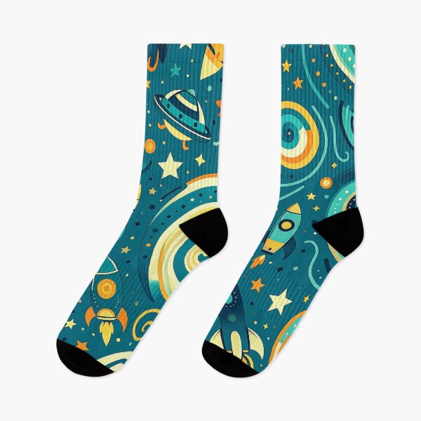 Item preview, Rockets Spaceships and Stars Pattern designed and sold by ArtFactoryAI.