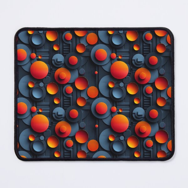 Item preview, Dynamic Abstract Circular Forms in Orange and Blue designed and sold by NTGUILTY.