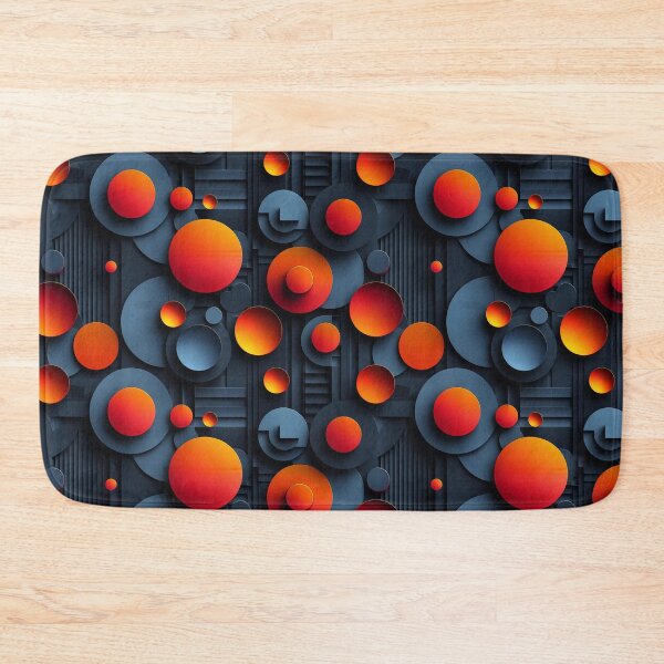 Item preview, Dynamic Abstract Circular Forms in Orange and Blue designed and sold by NTGUILTY.