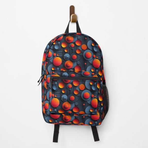 Item preview, Dynamic Abstract Circular Forms in Orange and Blue designed and sold by NTGUILTY.
