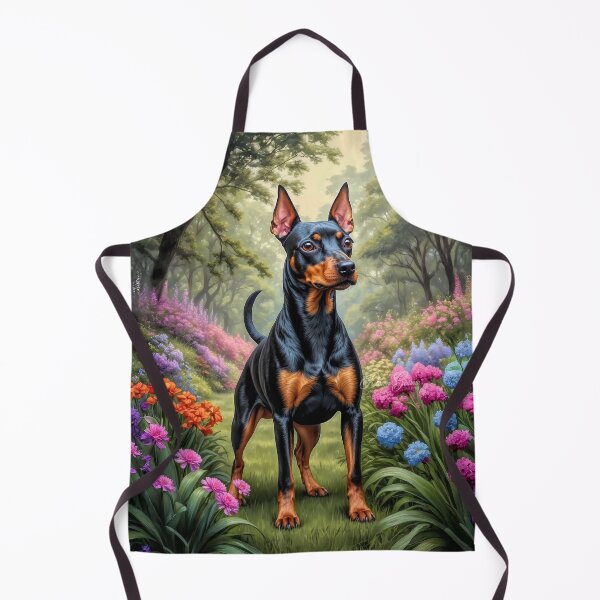 Item preview, Drako Manchester Terrier Dog Portrait Painting designed and sold by Heart and Soul Studio.