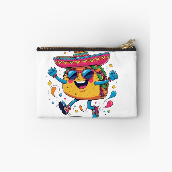 Item preview, "Funny Dancing Taco with Sombrero – Cute Mexican Food Cartoon designed and sold by Cgriffin18.