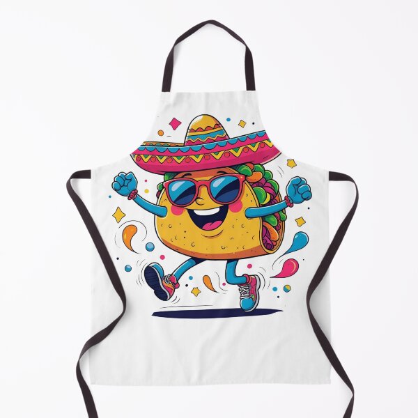 Item preview, "Funny Dancing Taco with Sombrero – Cute Mexican Food Cartoon designed and sold by Cgriffin18.