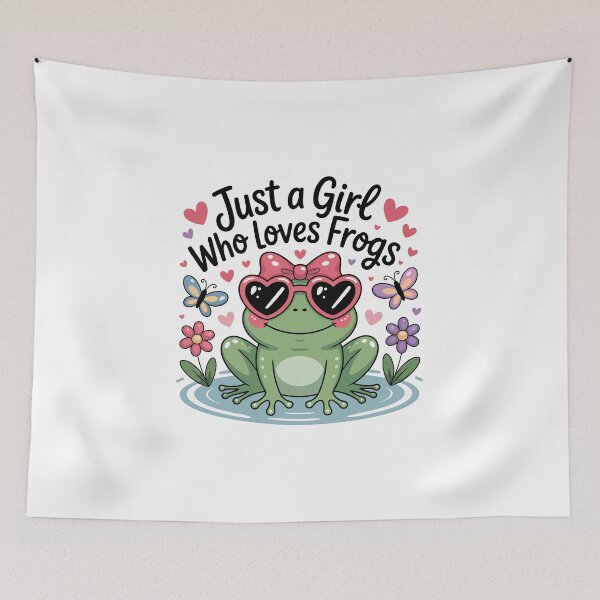 Item preview, Just a Girl Who Loves Frogs designed and sold by jkrphoto.