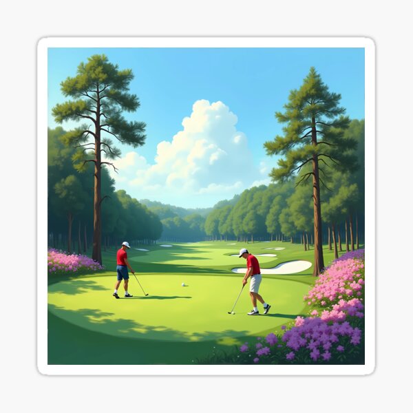 Item preview, Masters Moment – ​​A Day on the Green designed and sold by JaksaDesignHub.