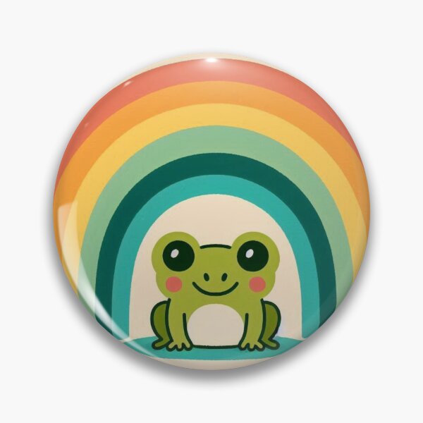 Item preview, Rainbow Frog designed and sold by CraftyWords.