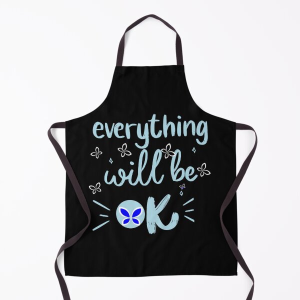 Item preview, Everything Will Be OK Blue Butterfly designed and sold by flidesign .