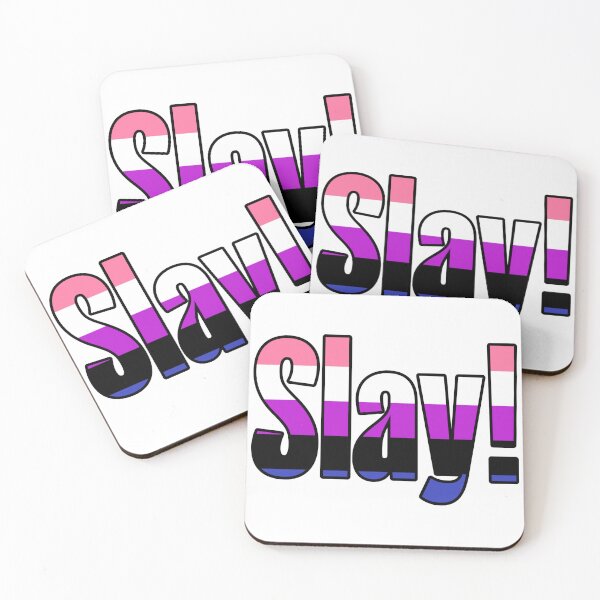 Item preview, Genderfluid Pride Slay designed and sold by Meowl&Friends.