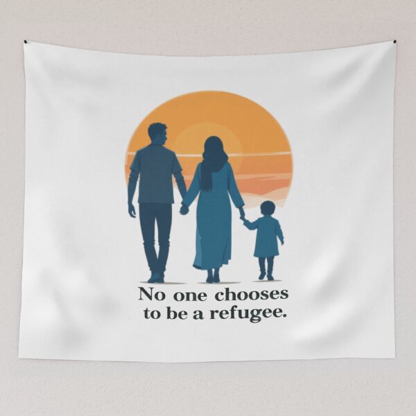 Item preview, No One Chooses to Be a Refugee designed and sold by IndulgentBob.