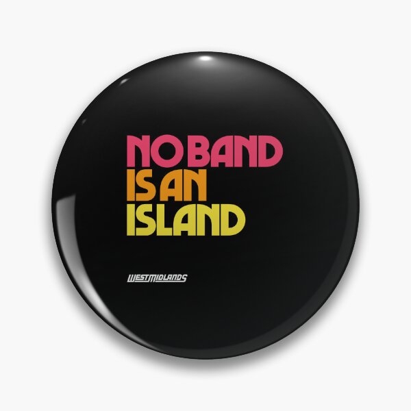 Item preview, No Band Is an Island - West Midlands - John Donne (In colour) designed and sold by West Midlands Church of Merch.