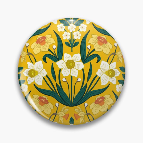 Item preview, Spring daffodils on yellow designed and sold by Jennifer Ladd.