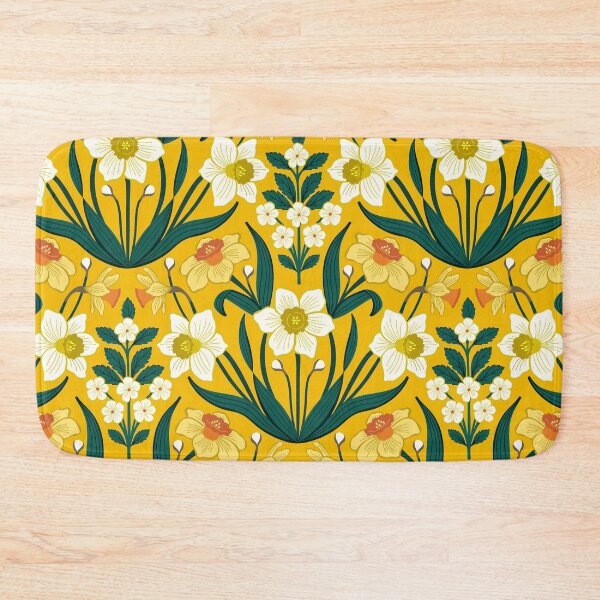 Item preview, Spring daffodils on yellow designed and sold by Jennifer Ladd.