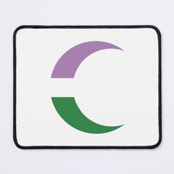 Item preview,  Genderqueer Pride Crescent Moon designed and sold by dickensign.