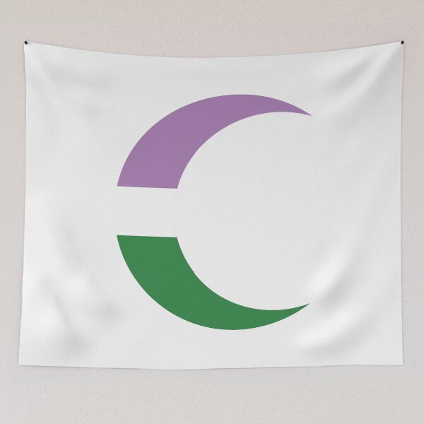 Item preview,  Genderqueer Pride Crescent Moon designed and sold by dickensign.