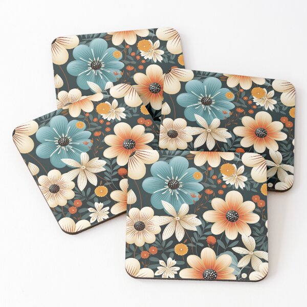 Item preview, Gunmetal Bohemian Floral Pattern designed and sold by GracefulGiftsCA.