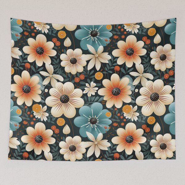 Item preview, Gunmetal Bohemian Floral Pattern designed and sold by GracefulGiftsCA.