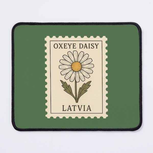 Item preview, Oxeye Daisy Latvia Postage Stamp Vintage Botanical designed and sold by Planthem.