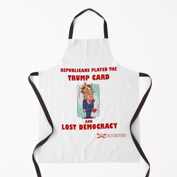 Item preview, Trump Card Lost Democracy No Kings Trump Protest Flair designed and sold by ProtestThreads.