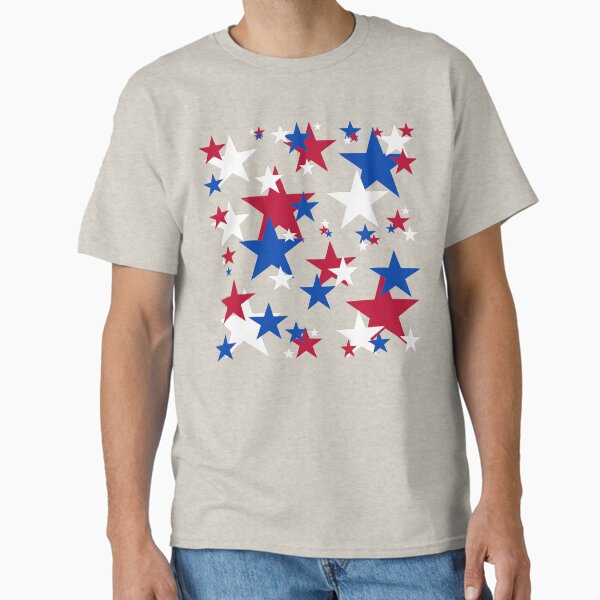 Item preview, Red, White and Blue Stars - Beige Background designed and sold by MellowCat.