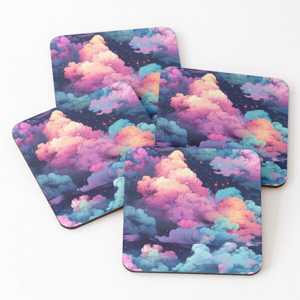 Item preview, Dreamlit Clouds Over Twilight Sky Pattern designed and sold by bubblegoth.