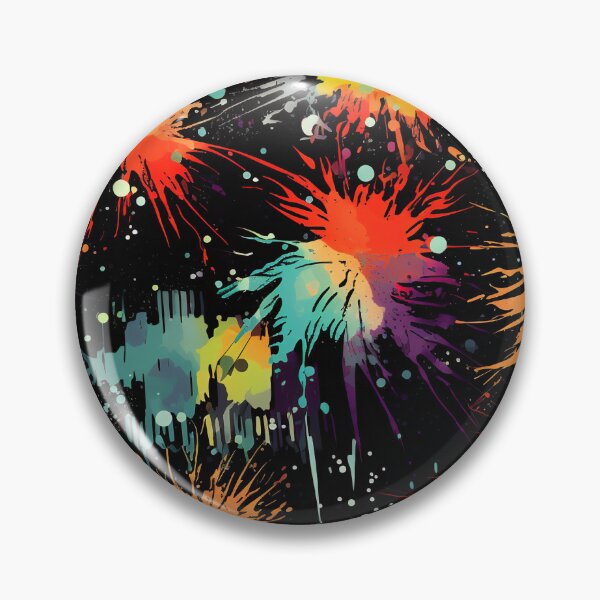 Item preview, Explosive Grunge Splatter Pattern on Black designed and sold by bubblegoth.