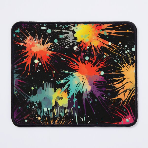 Item preview, Explosive Grunge Splatter Pattern on Black designed and sold by bubblegoth.