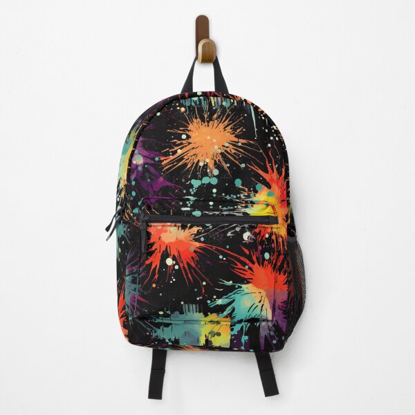 Item preview, Explosive Grunge Splatter Pattern on Black designed and sold by bubblegoth.