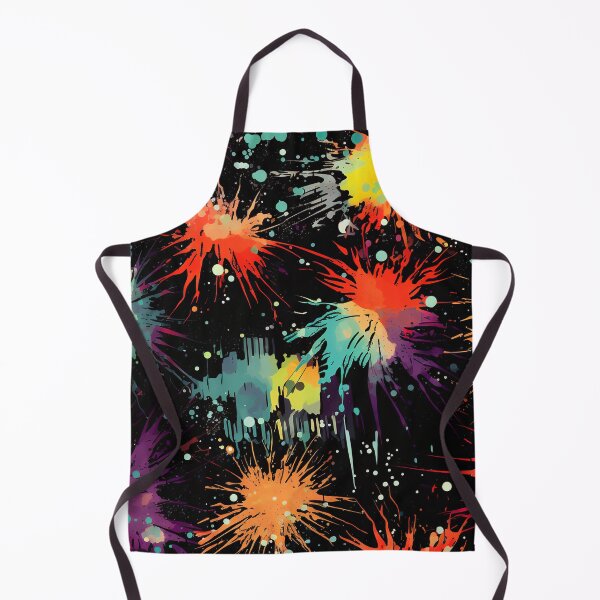 Item preview, Explosive Grunge Splatter Pattern on Black designed and sold by bubblegoth.