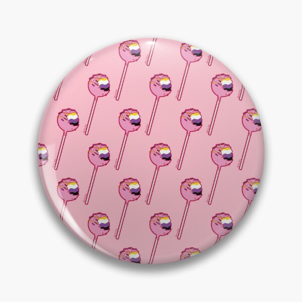 Item preview, CakePop LGBTQ+ Pride Month Strawberry Non-Binary designed and sold by DianubisArt.