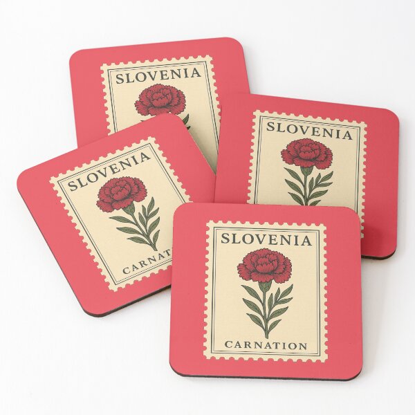 Item preview, Carnation Slovenia Postage Stamp Vintage Botanical designed and sold by Planthem.