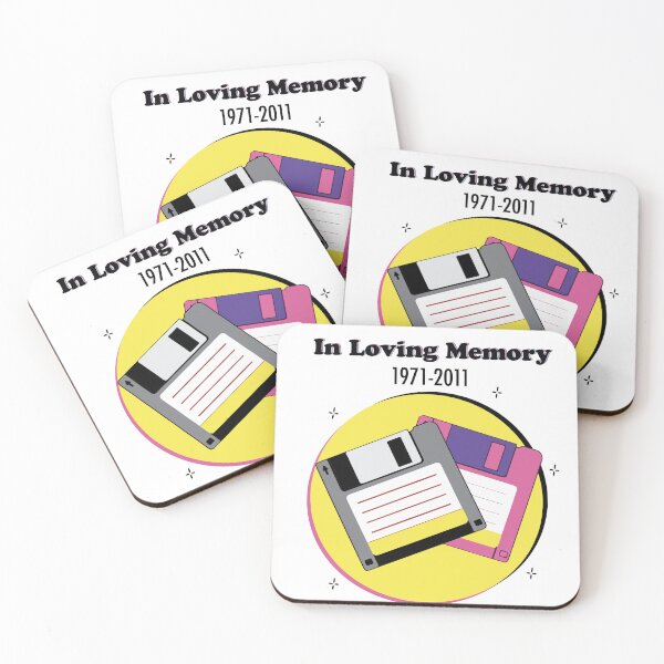 Item preview,  In Loving Memory Floppy Disk Funny Retro Technology 90s Nostalgia T Shirt designed and sold by Apotheosis by Irie Meraki.