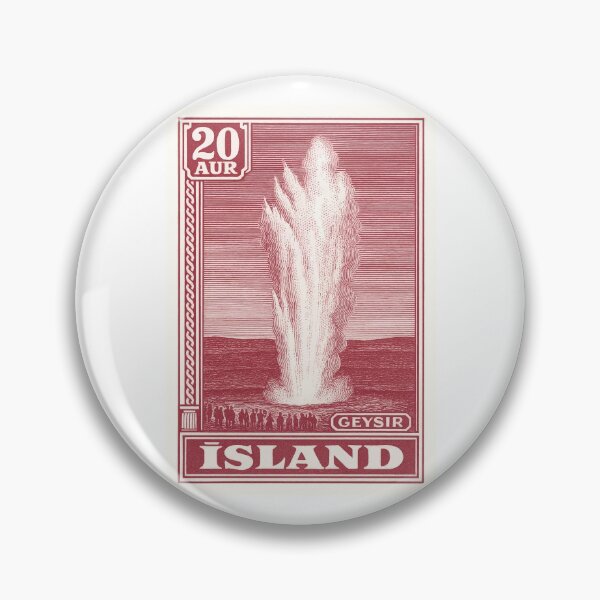 Item preview, 1938 Iceland Geysir Stamp designed and sold by retrographics.