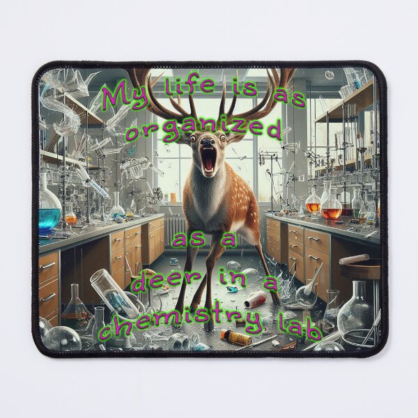 Item preview, My Life is as Organized as a Deer in a Chemistry Lab designed and sold by nikkolaus.