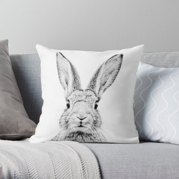 Alice in Wonderland Gifts White Rabbit Pillow White Rabbit Cushion Alice in  Wonderland Decor Bunny Gift for Rabbit Lover Rabbit Throw Pillow 