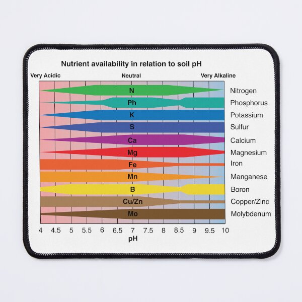 Item preview, Nutrient Availability in Relation to Soil pH Chart designed and sold by NineBeans.