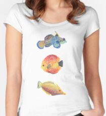 Water Colors Women's Fitted Scoop T-Shirt