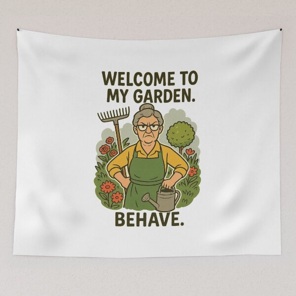 Item preview, Garden Enforcer – Welcome to My Garden. Behave | Funny Gardening Shirt for Women designed and sold by VeroChaos.